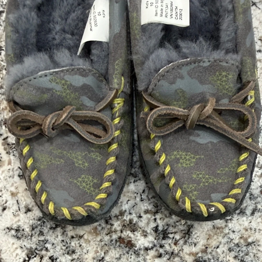 L.L. Bean Charcoal Suede Slippers